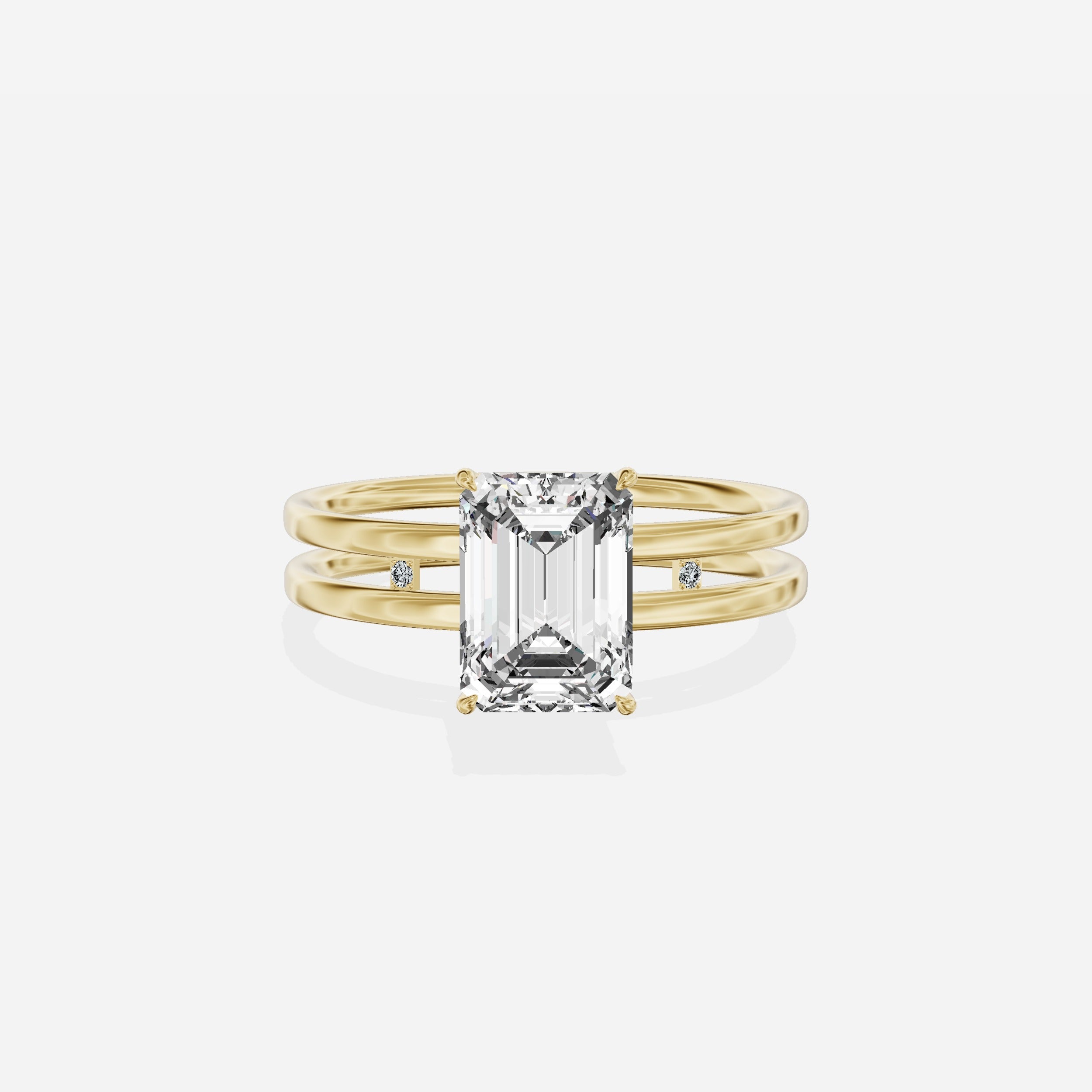 Parallel Bands Engagement Ring