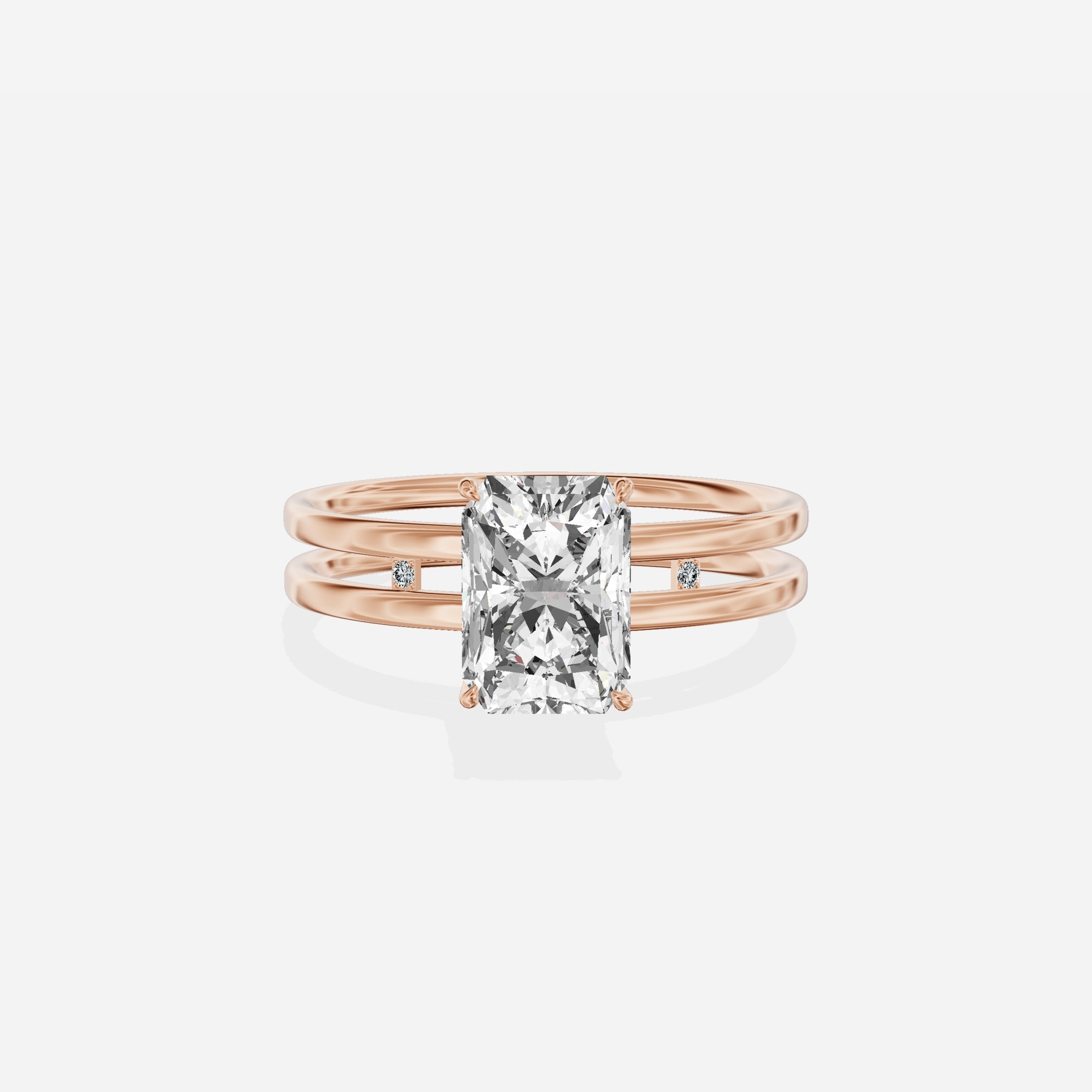 Parallel Bands Engagement Ring