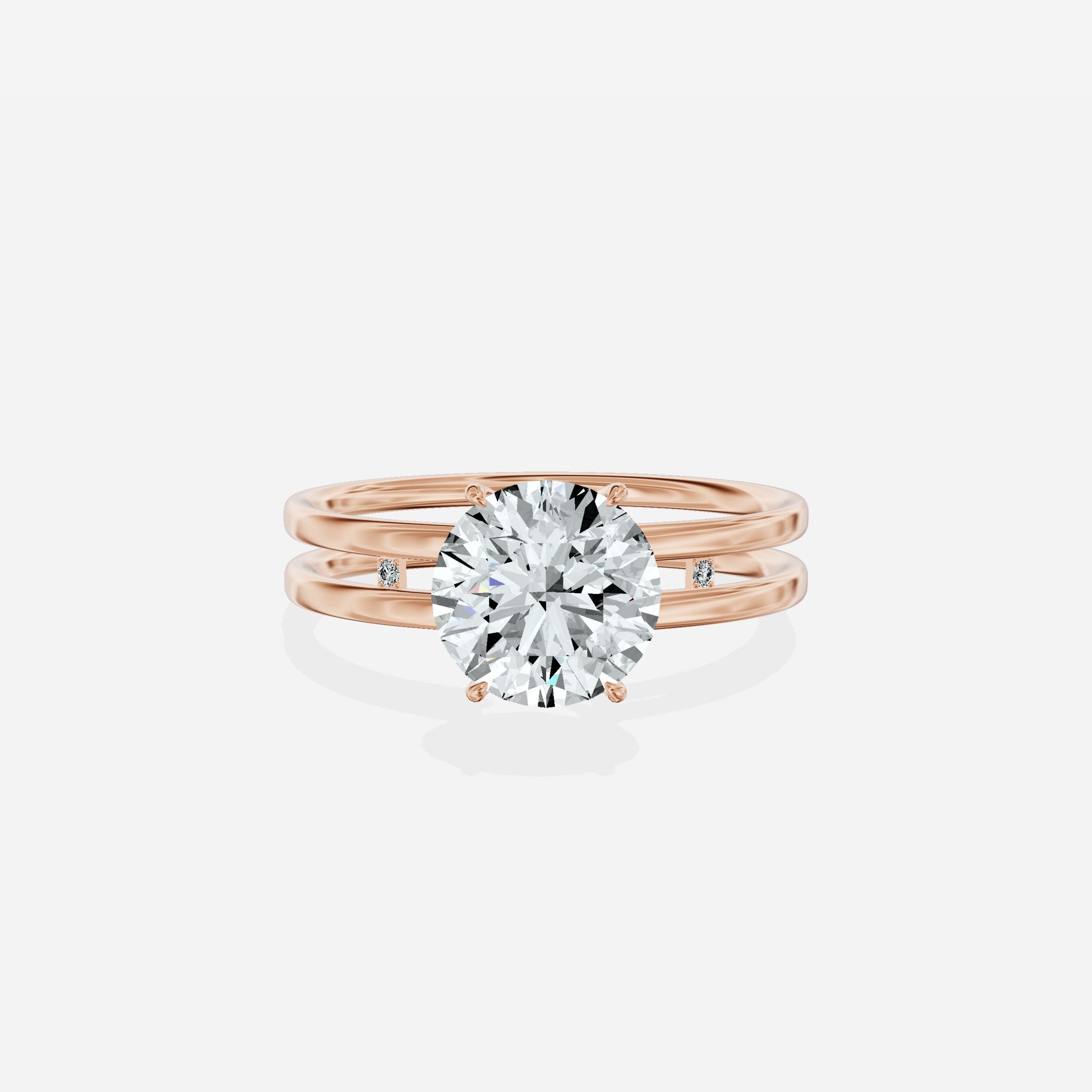 Parallel Bands Engagement Ring