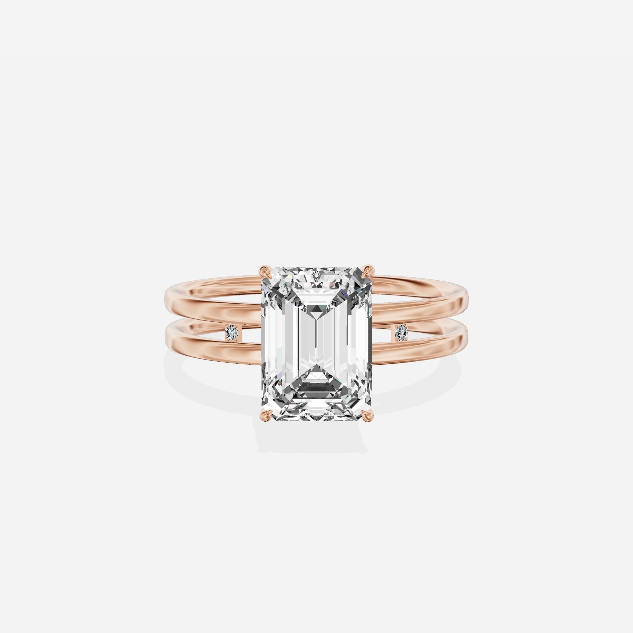 Parallel Bands Engagement Ring