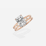 Parallel Bands Engagement Ring