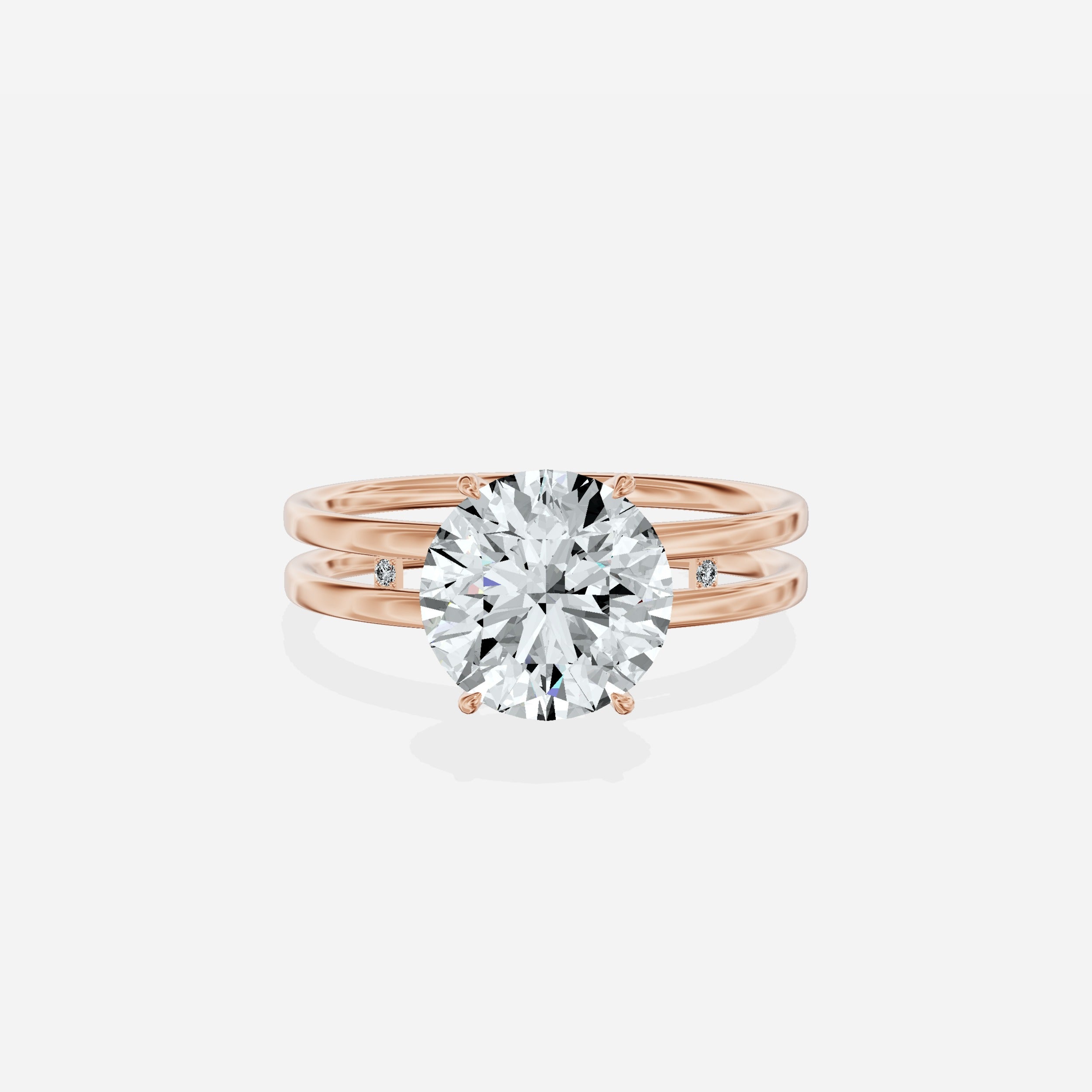 Parallel Bands Engagement Ring