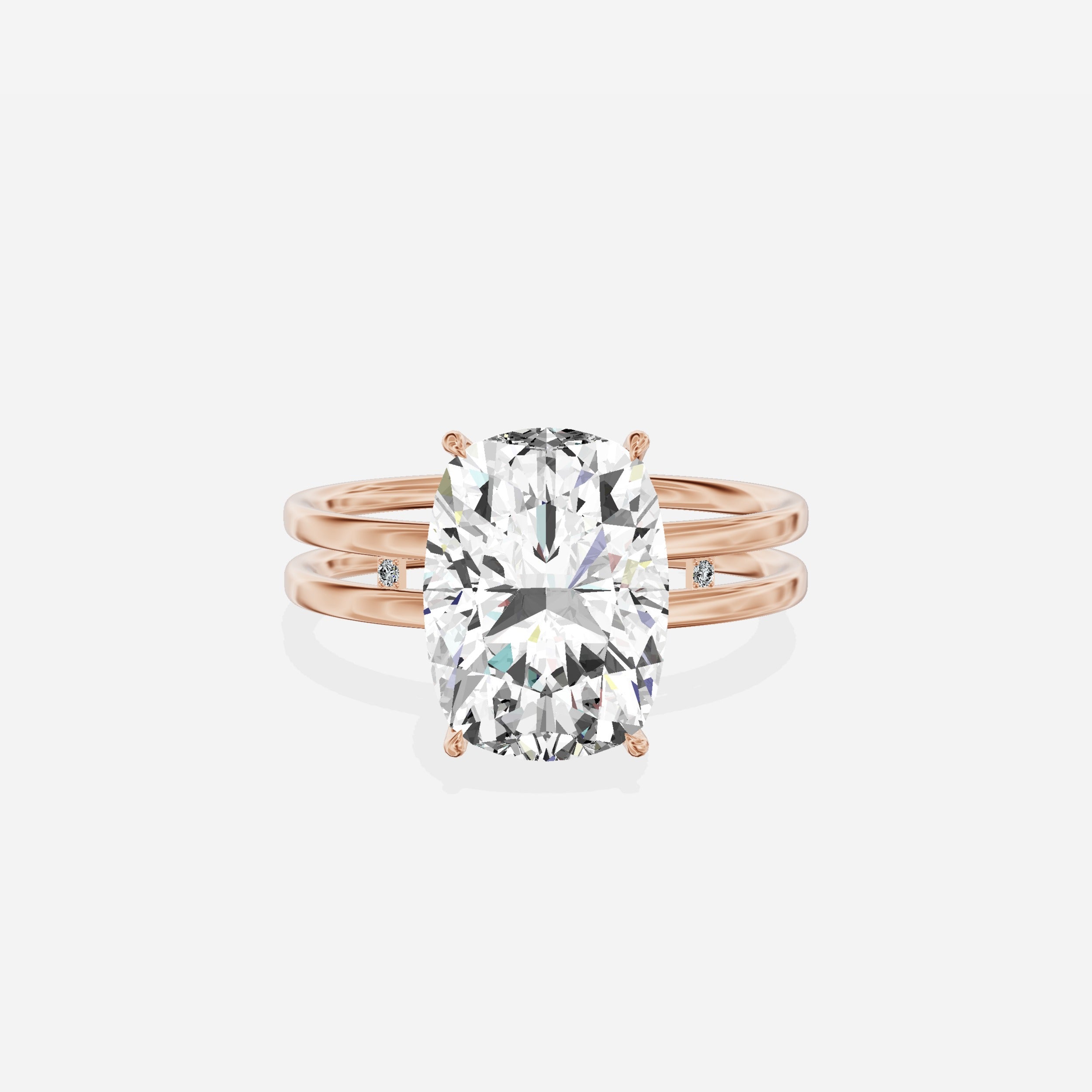 Parallel Bands Engagement Ring