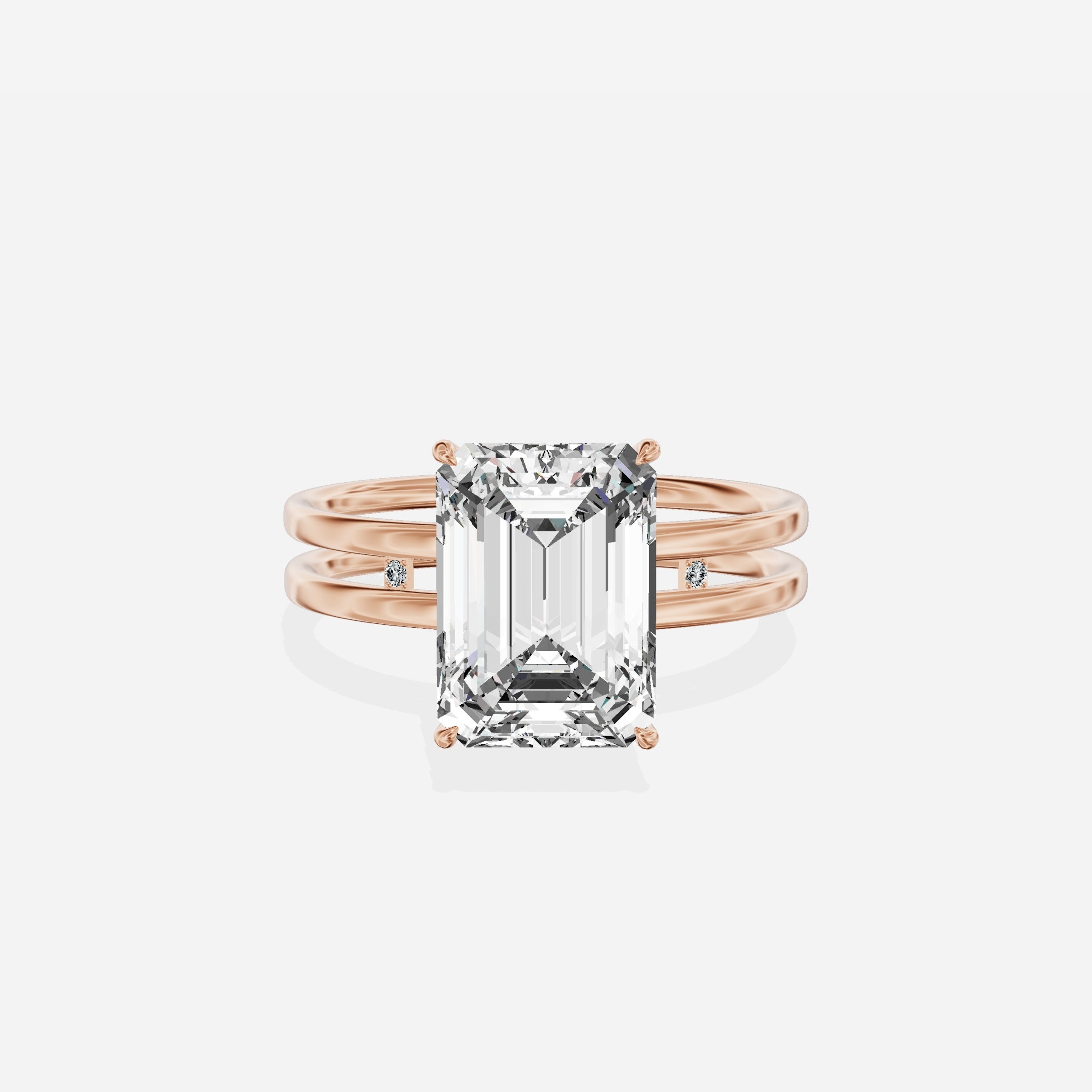 Parallel Bands Engagement Ring