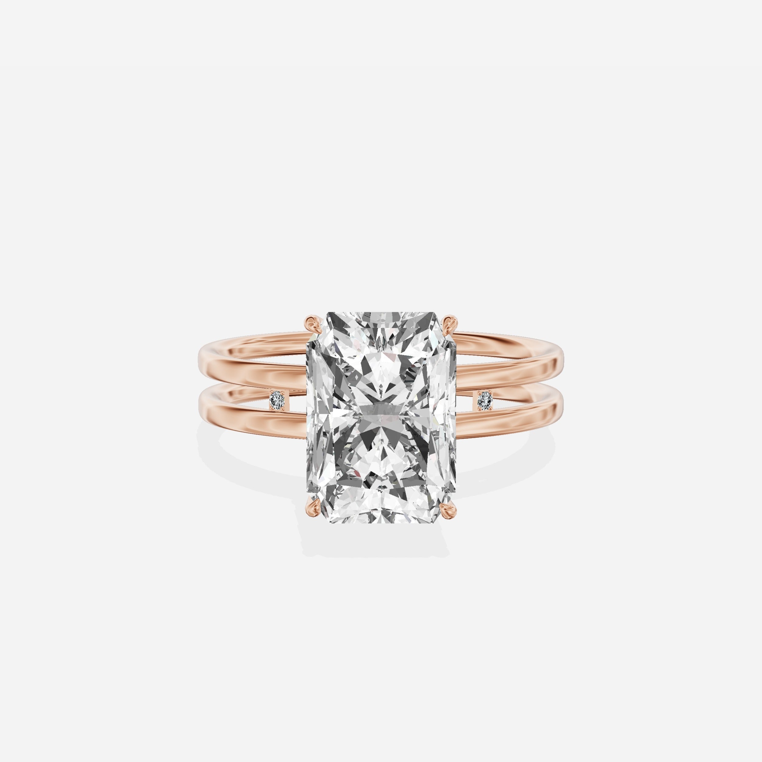 Parallel Bands Engagement Ring