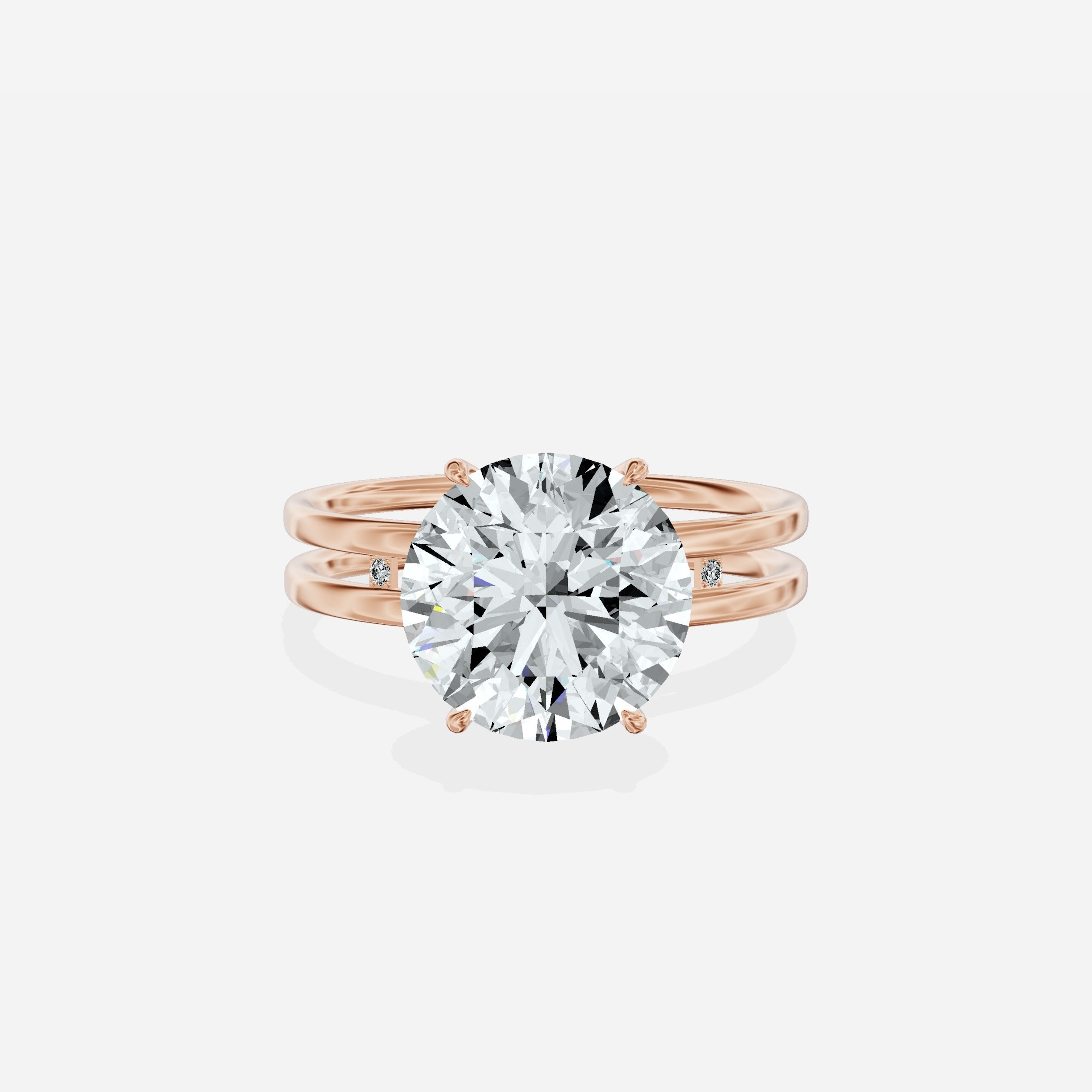 Parallel Bands Engagement Ring