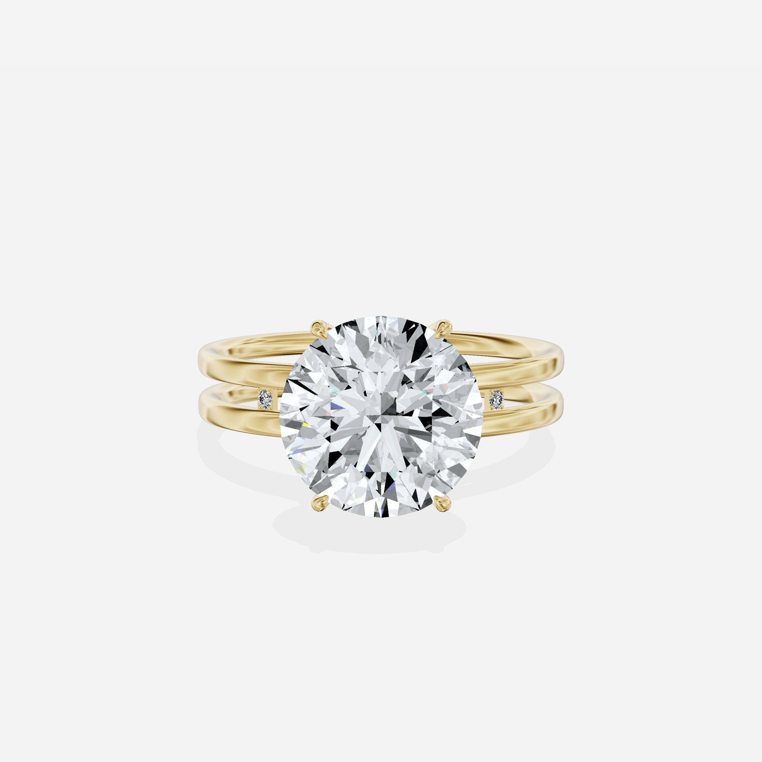 Parallel Bands Engagement Ring