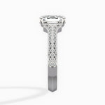 Two Petals Pave Vintage Engagement Ring - The Better Diamonds