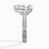 Two Petals Pave Vintage Engagement Ring - The Better Diamonds