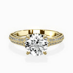 Two Petals Pave Vintage Engagement Ring - The Better Diamonds