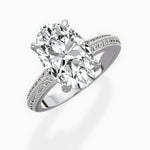 Two Petals Pave Vintage Engagement Ring - The Better Diamonds