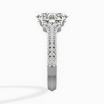 Two Petals Pave Vintage Engagement Ring - The Better Diamonds