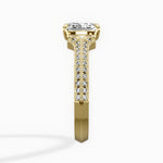 Two Petals Pave Vintage Engagement Ring - The Better Diamonds