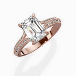 Two Petals Pave Vintage Engagement Ring - The Better Diamonds