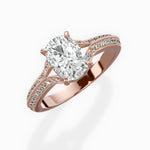Two Petals Pave Vintage Engagement Ring - The Better Diamonds