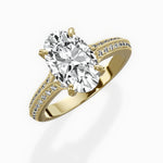 Two Petals Pave Vintage Engagement Ring - The Better Diamonds