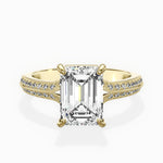 Two Petals Pave Vintage Engagement Ring - The Better Diamonds