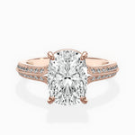 Two Petals Pave Vintage Engagement Ring - The Better Diamonds