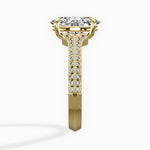Two Petals Pave Vintage Engagement Ring - The Better Diamonds