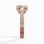 Two Petals Pave Vintage Engagement Ring - The Better Diamonds