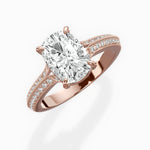 Two Petals Pave Vintage Engagement Ring - The Better Diamonds
