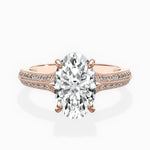 Two Petals Pave Vintage Engagement Ring - The Better Diamonds