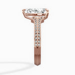 Two Petals Pave Vintage Engagement Ring - The Better Diamonds