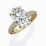 Two Petals Pave Vintage Engagement Ring - The Better Diamonds