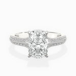 Two Petals Pave Vintage Engagement Ring - The Better Diamonds