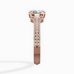 Two Petals Pave Vintage Engagement Ring - The Better Diamonds