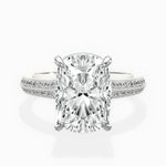 Two Petals Pave Vintage Engagement Ring - The Better Diamonds