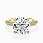 Two Petals Pave Vintage Engagement Ring - The Better Diamonds