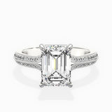 Two Petals Pave Vintage Engagement Ring - The Better Diamonds
