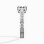 Two Petals Pave Vintage Engagement Ring - The Better Diamonds