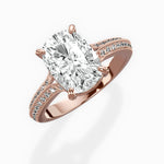 Two Petals Pave Vintage Engagement Ring - The Better Diamonds