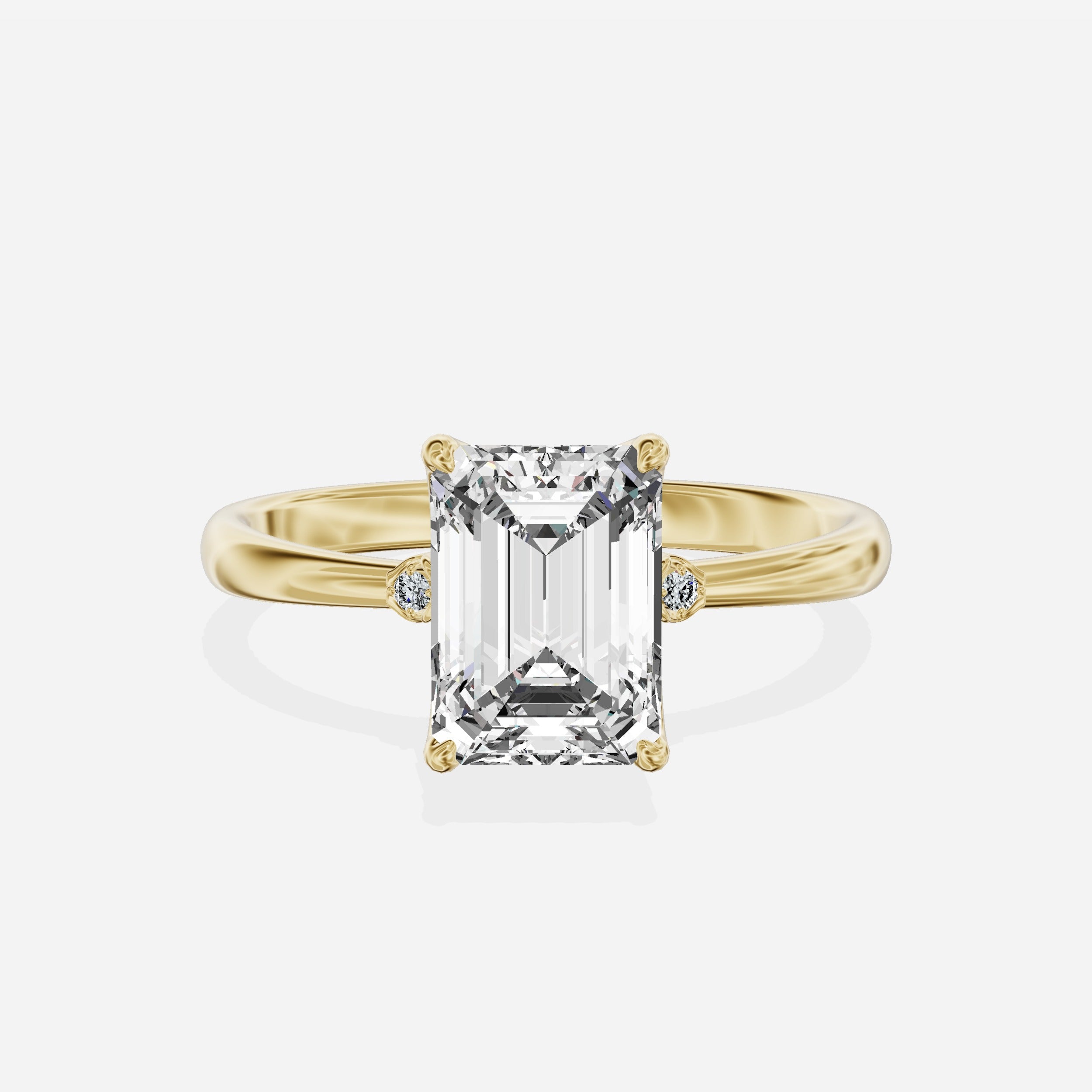 European Solitaire Engagement Ring