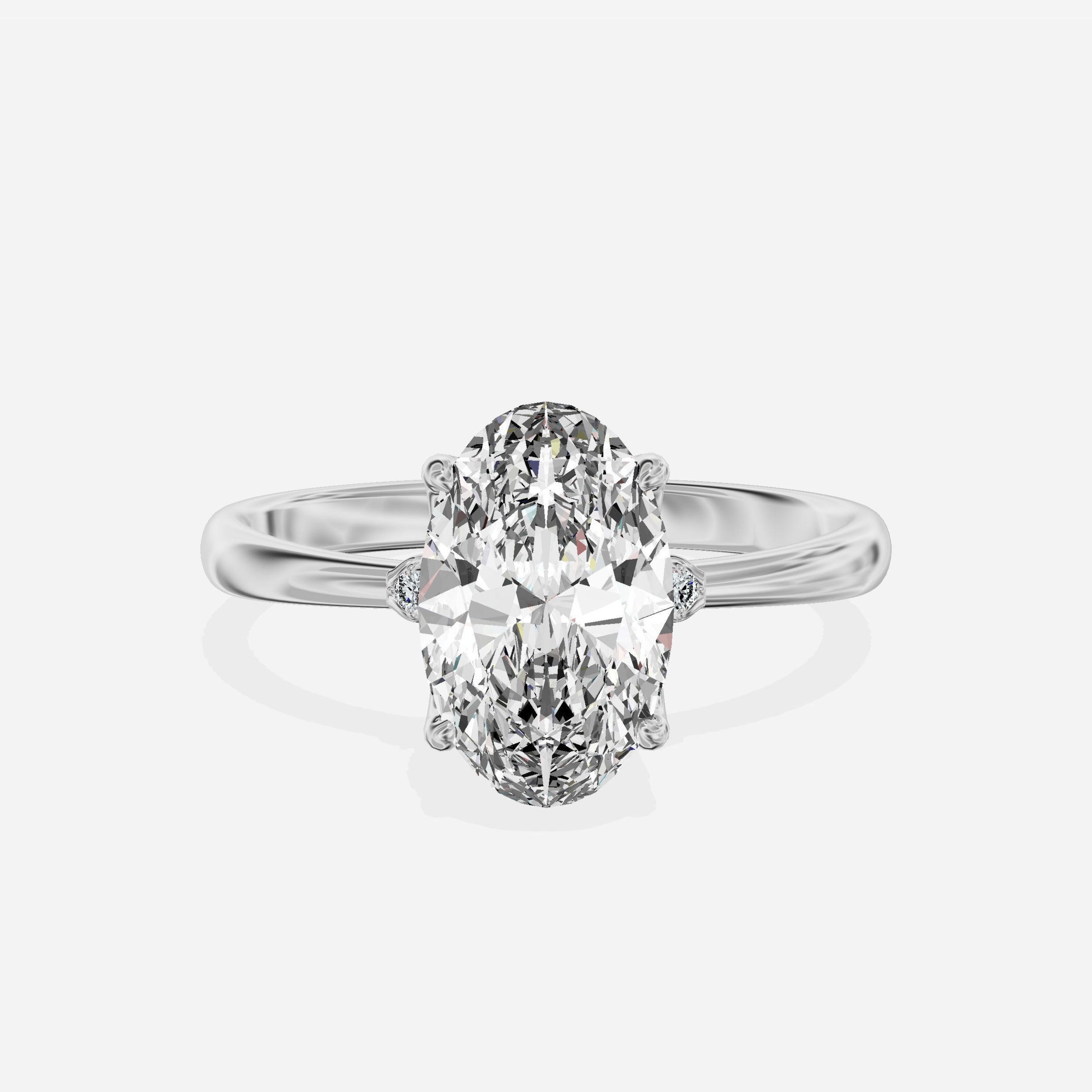 European Solitaire Engagement Ring