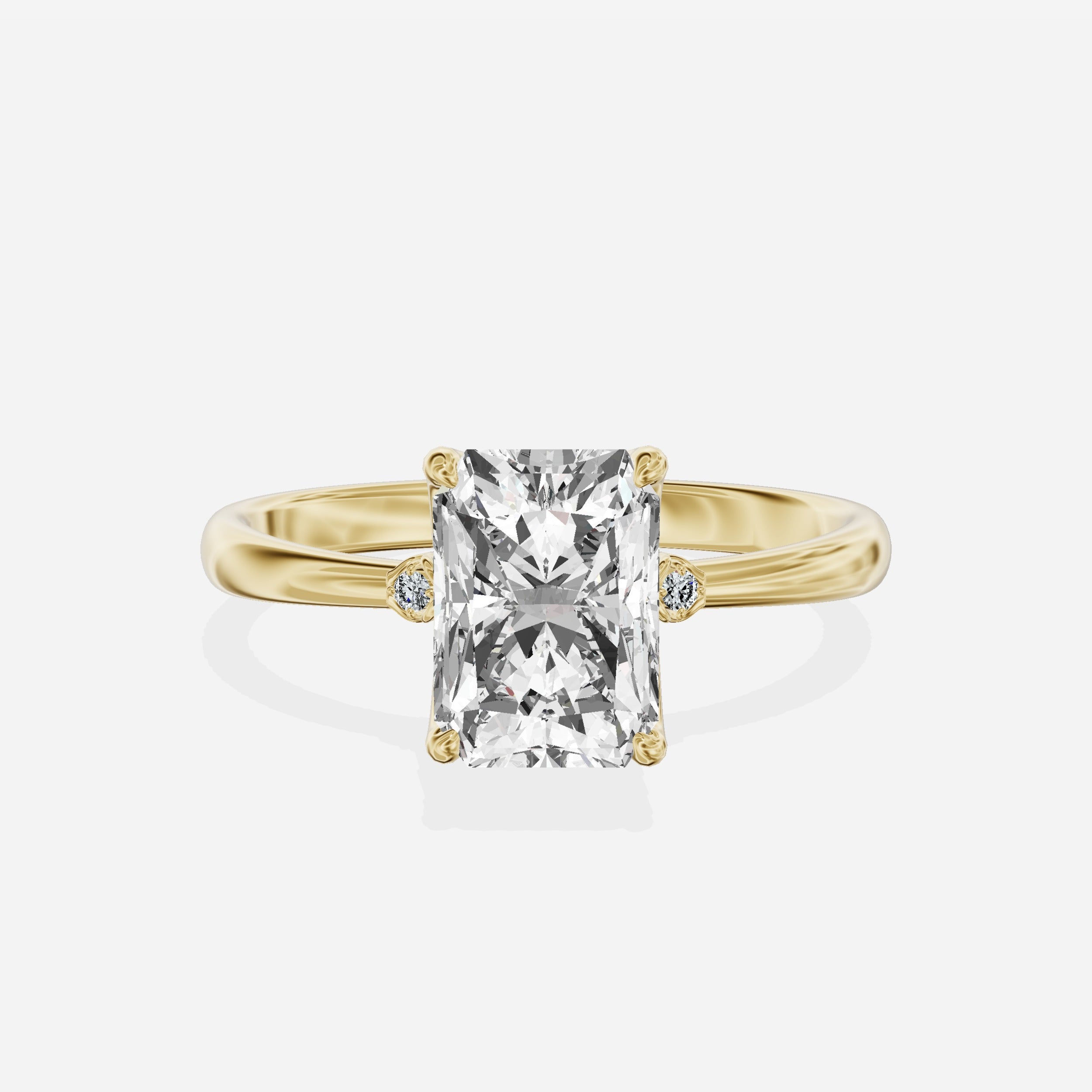 European Solitaire Engagement Ring