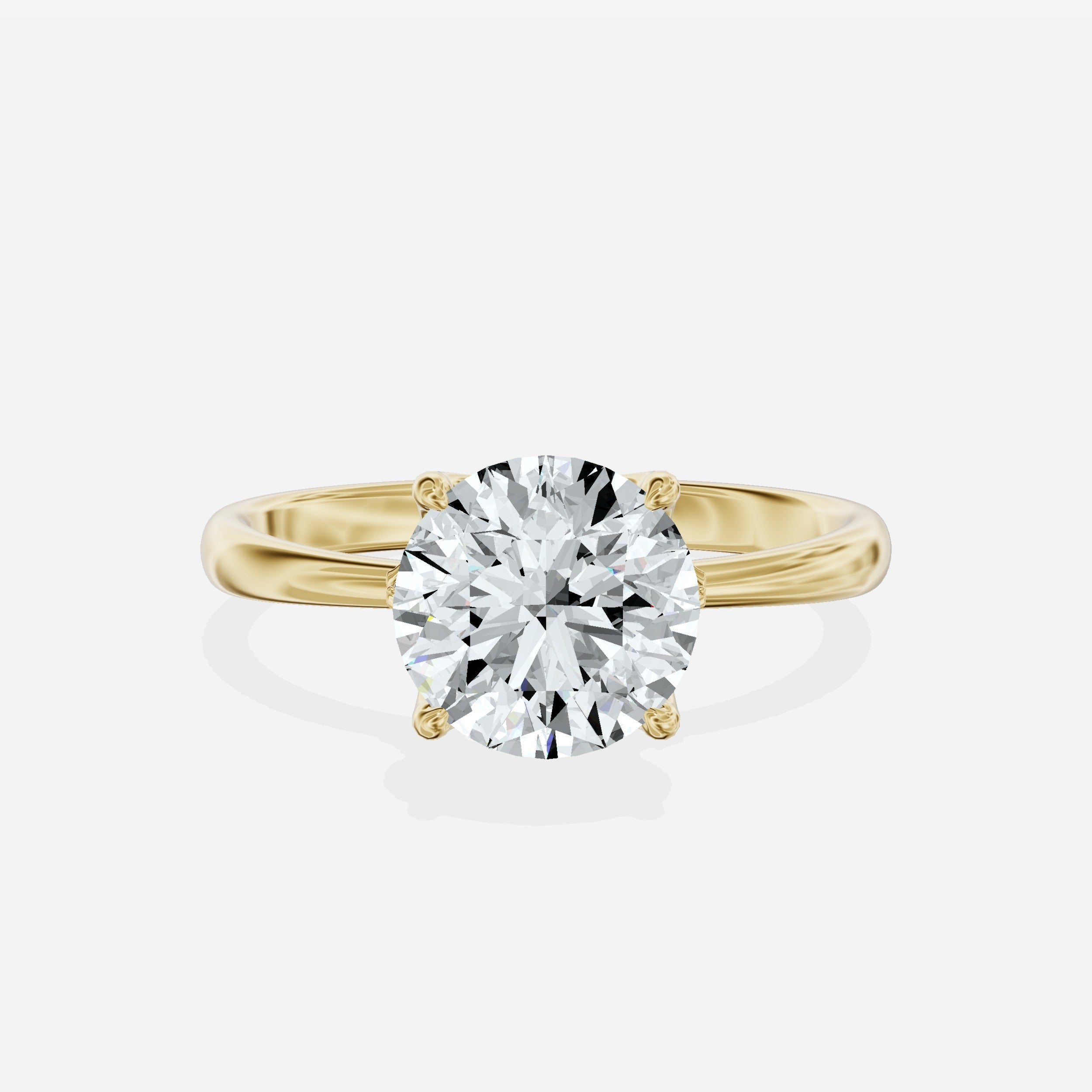 European Solitaire Engagement Ring