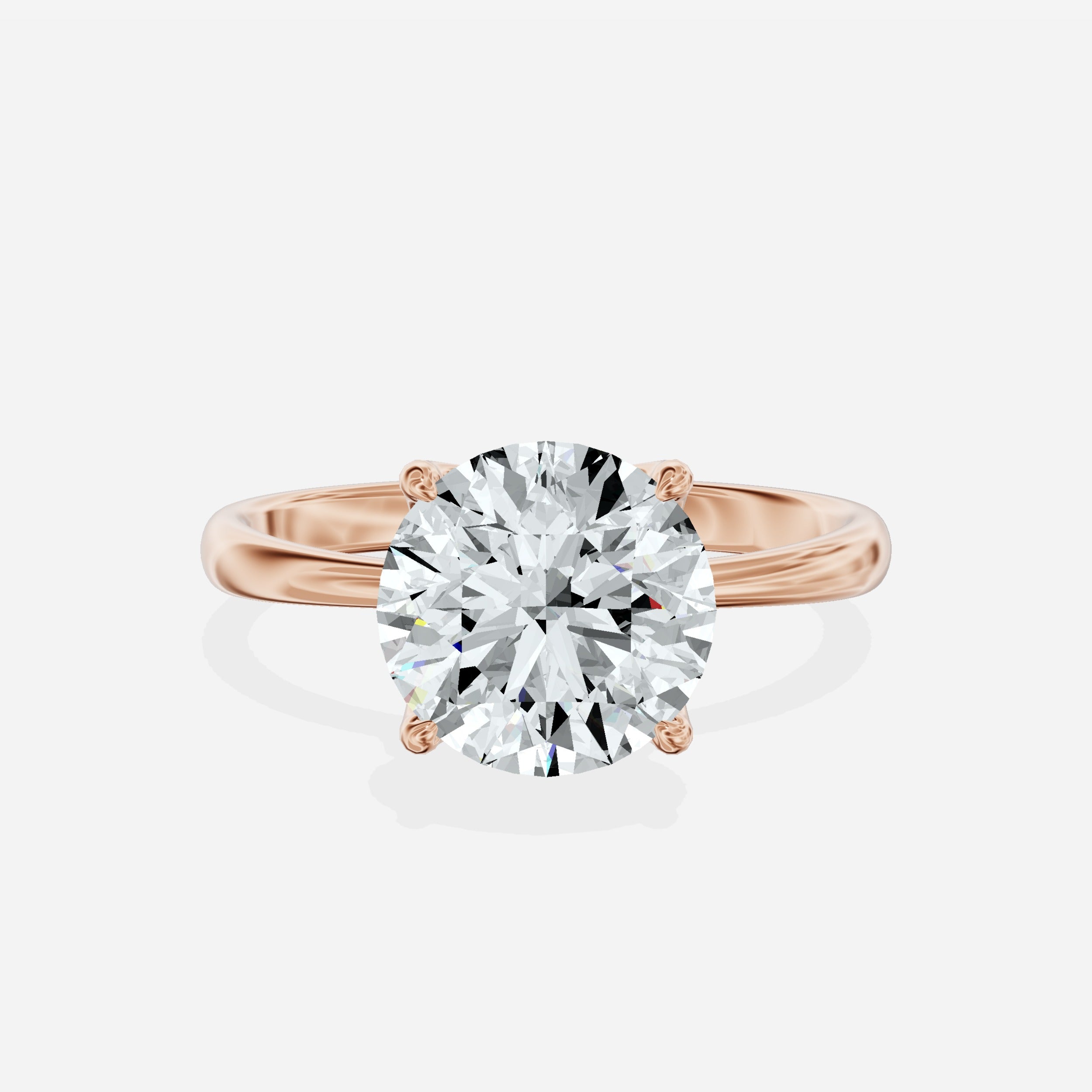 European Solitaire Engagement Ring