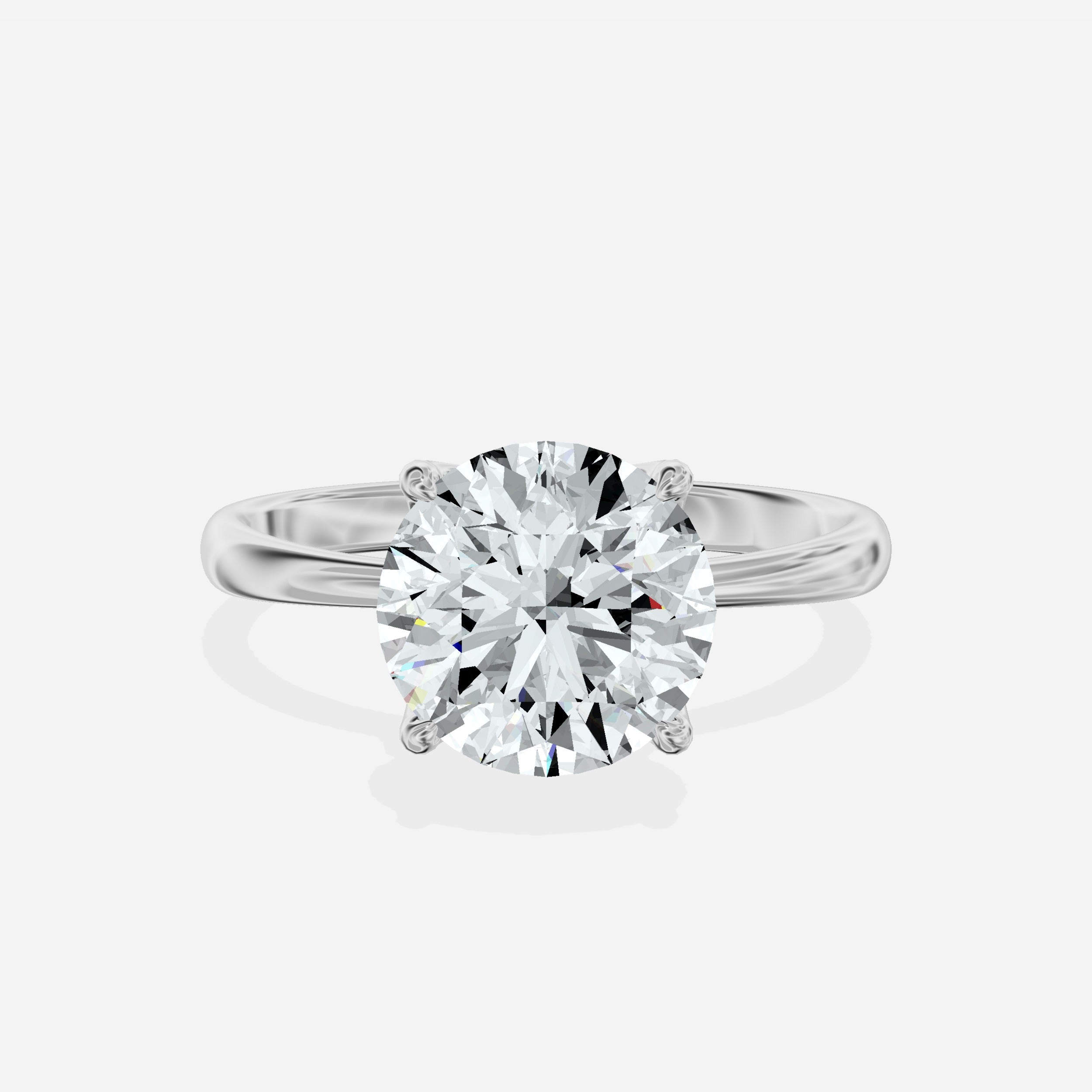 European Solitaire Engagement Ring