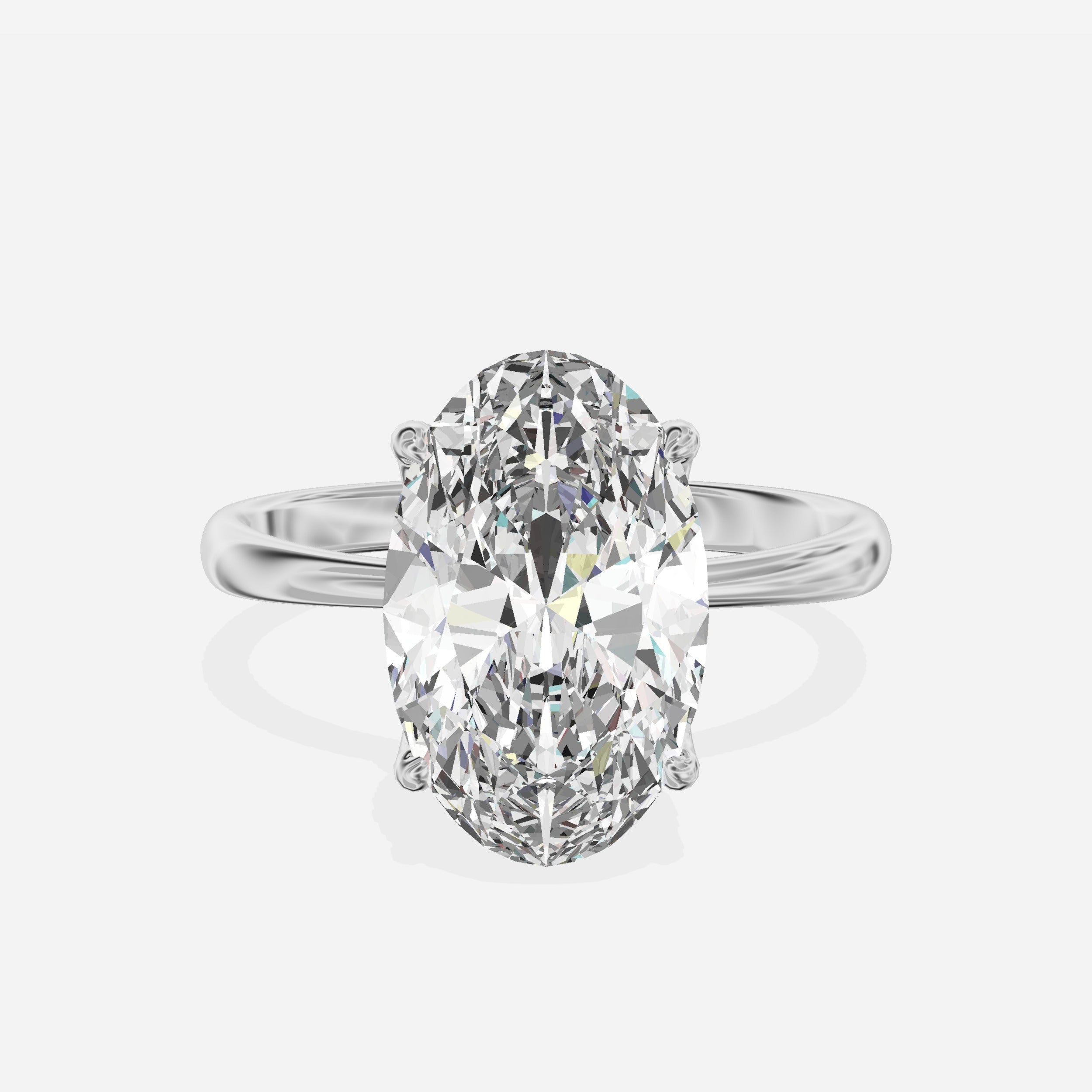 European Solitaire Engagement Ring