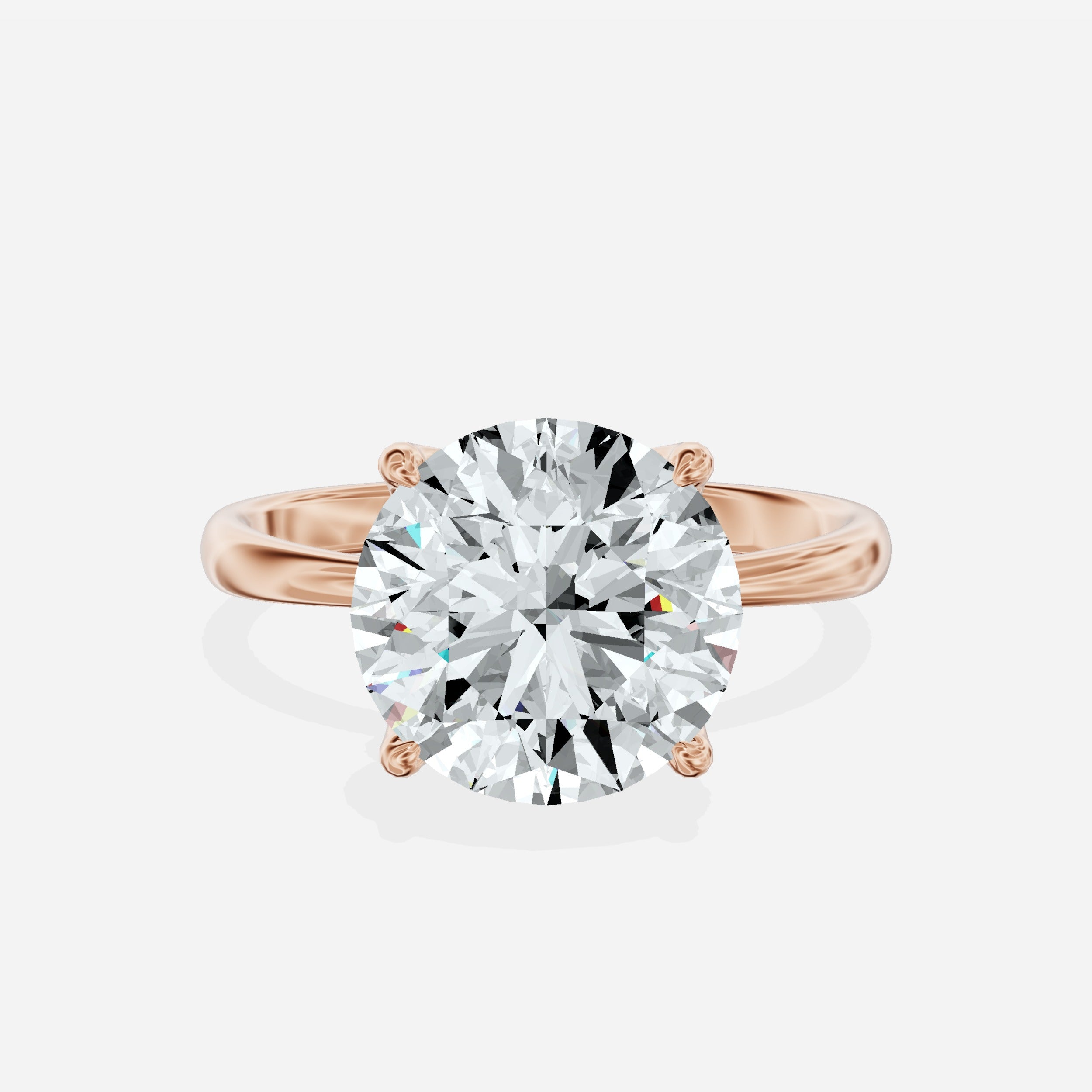 European Solitaire Engagement Ring