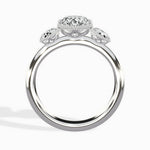 Venice Three Stone 1.73 ct Oval Engagement Ring in White Gold - The Better Diamonds