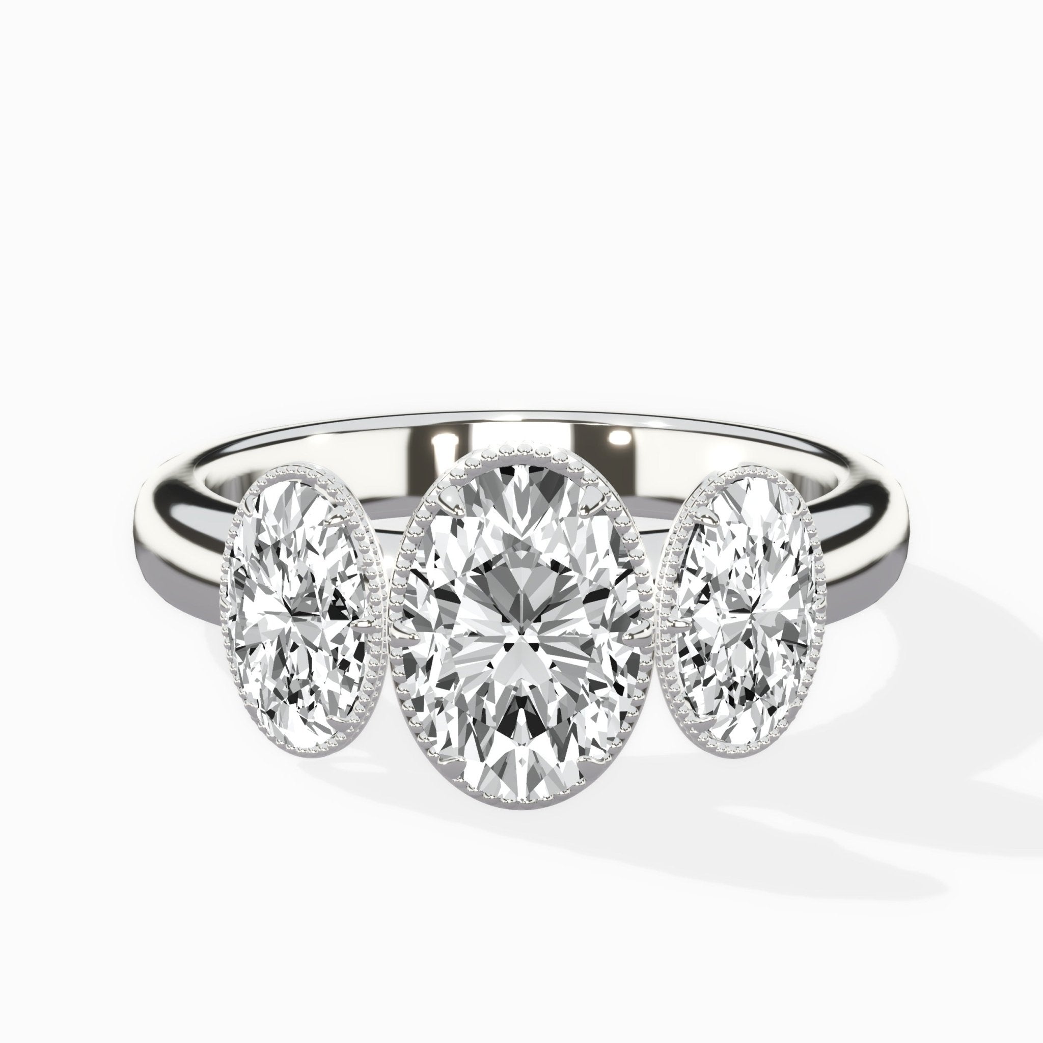 Venice Three Stone Engagement Ring - The Better Diamonds