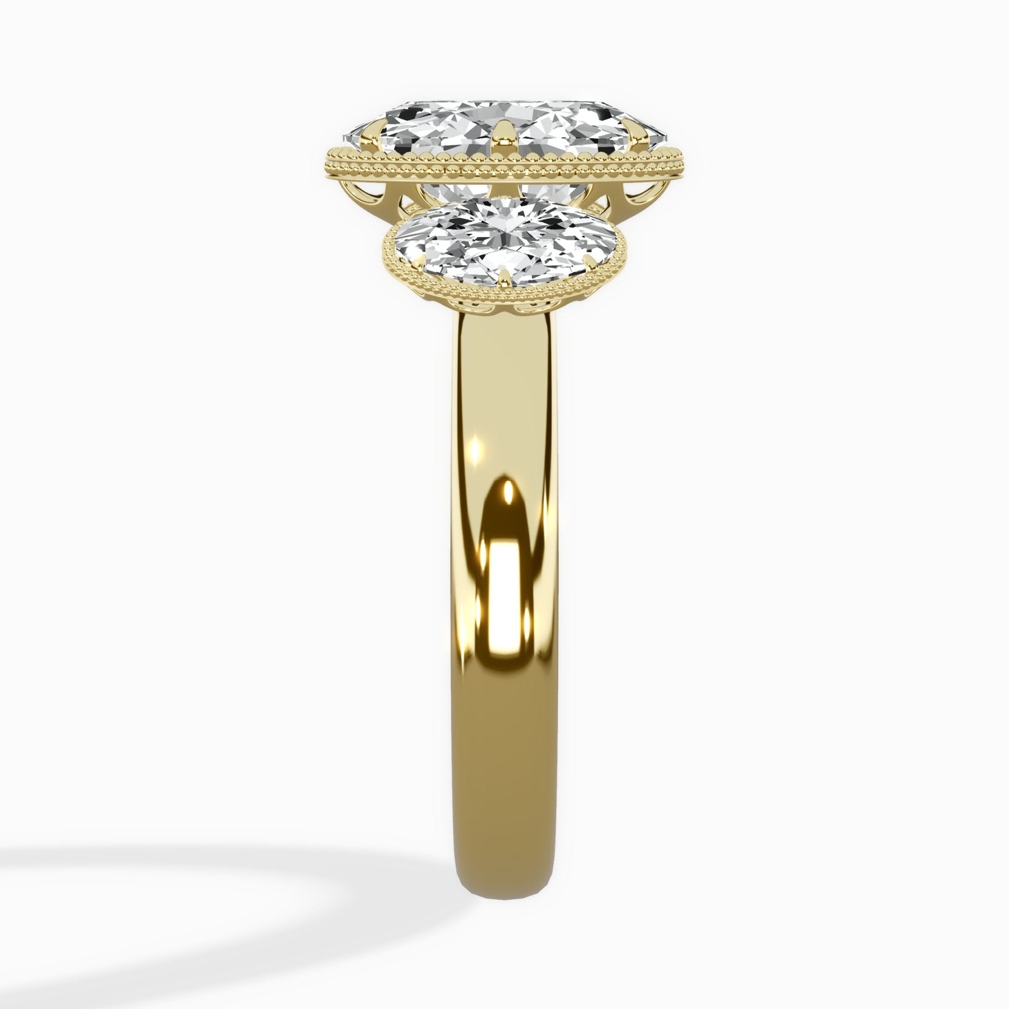 Venice Three Stone Engagement Ring - The Better Diamonds
