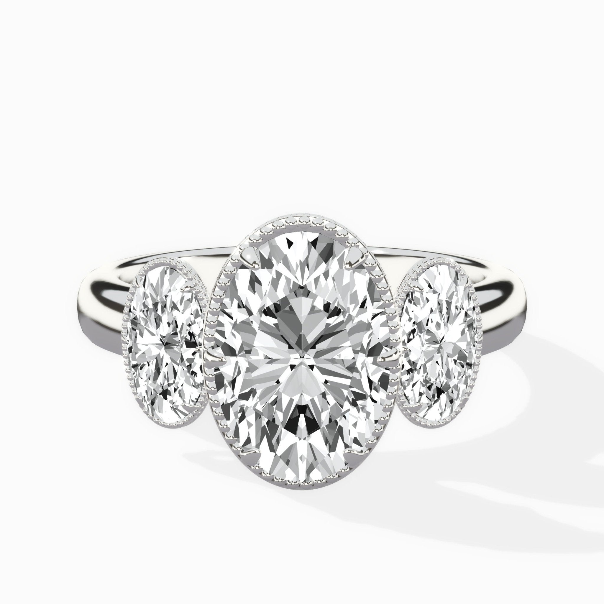 Venice Three Stone Engagement Ring - The Better Diamonds