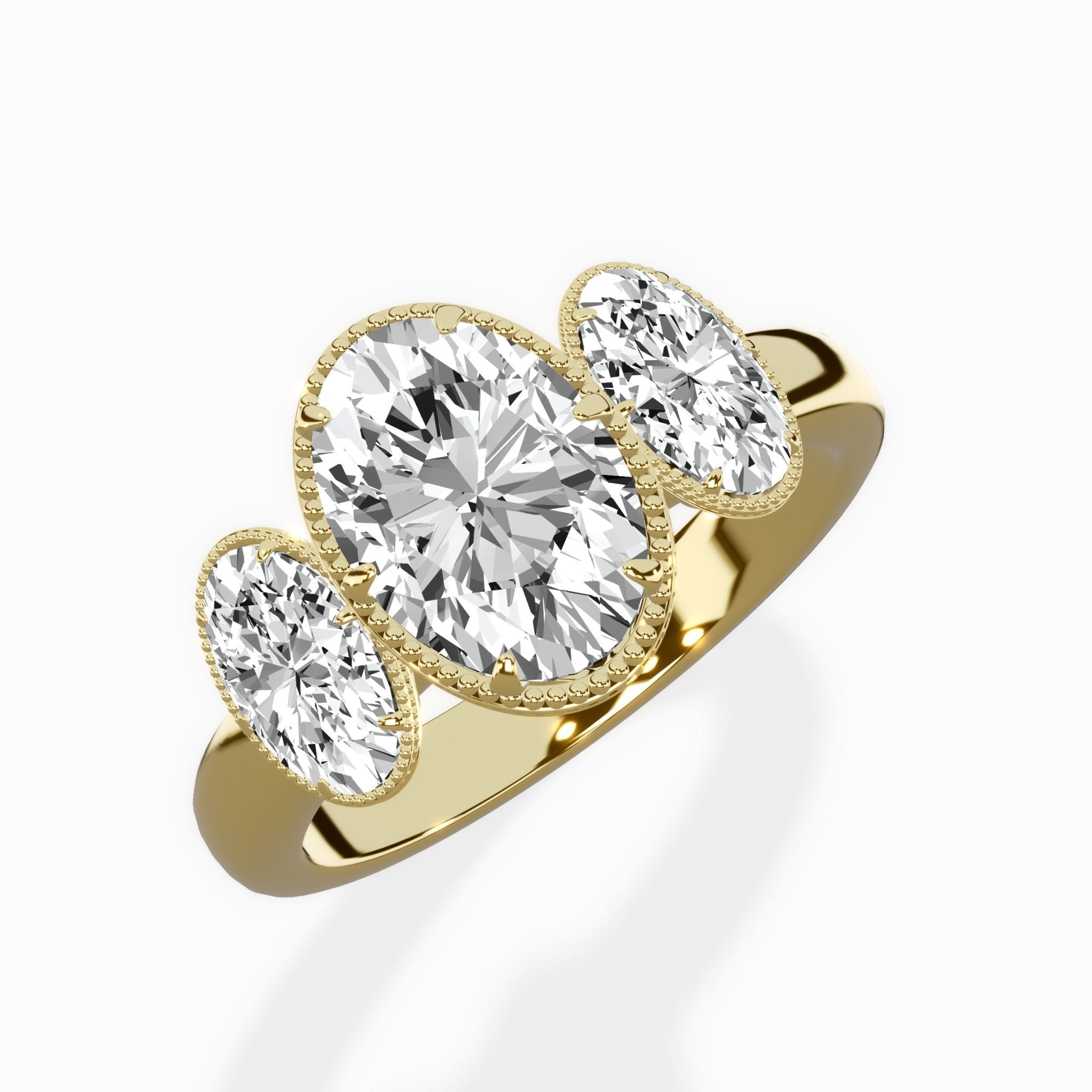 Venice Three Stone Engagement Ring - The Better Diamonds
