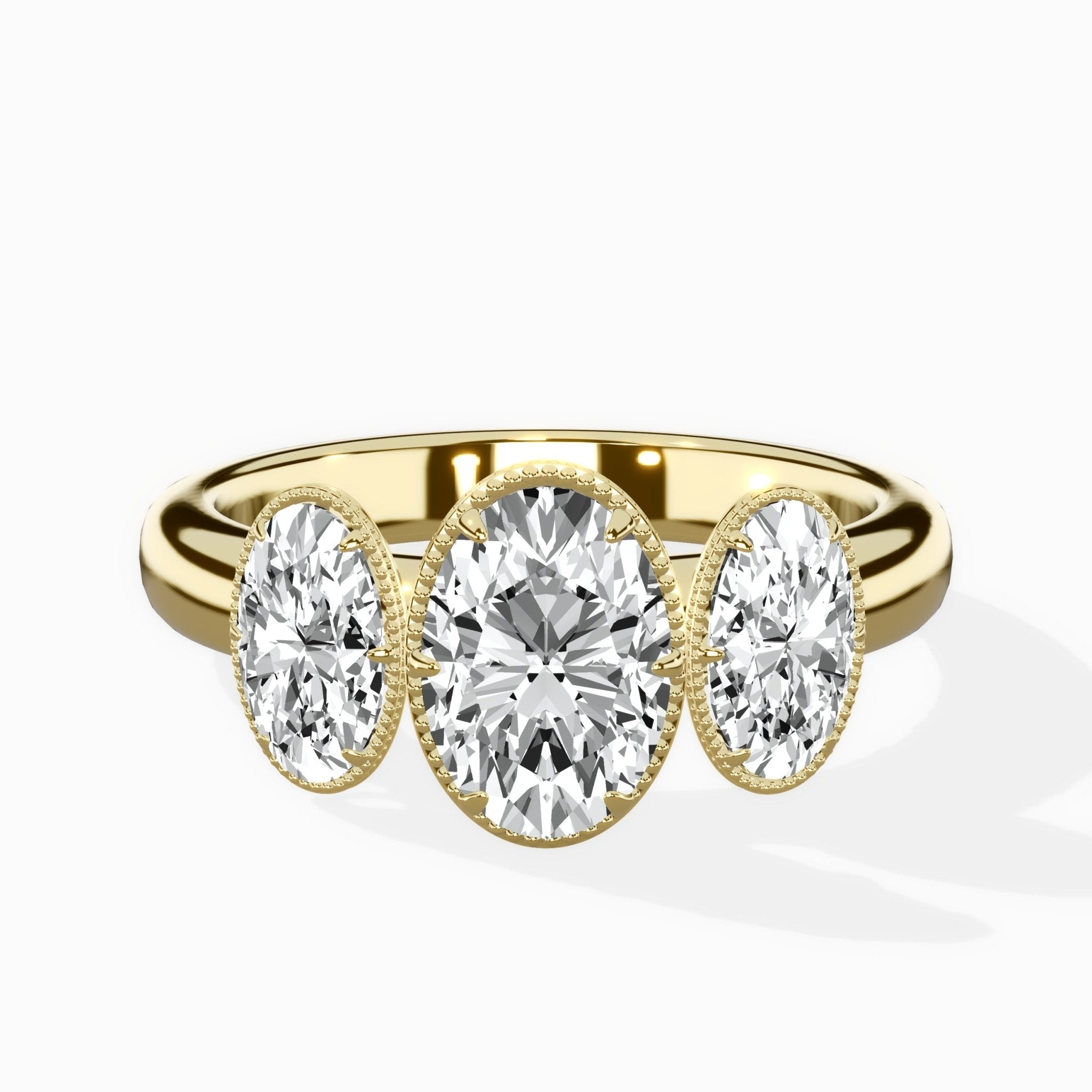 Venice Three Stone Engagement Ring - The Better Diamonds