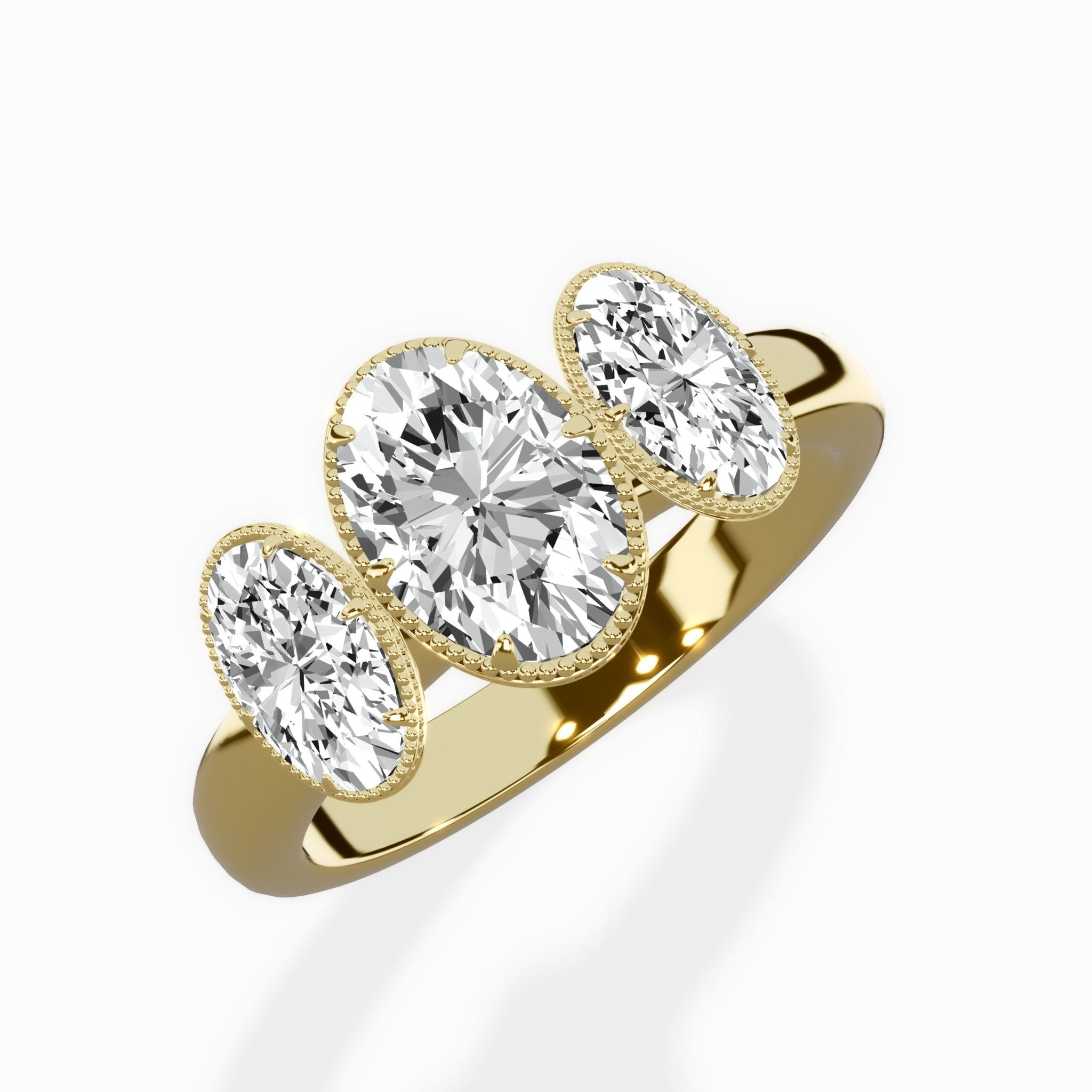 Venice Three Stone Engagement Ring - The Better Diamonds